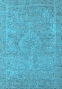 Oriental Light Blue Industrial Rug, urb2175lblu