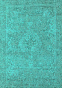 Oriental Turquoise Industrial Rug, urb2175turq