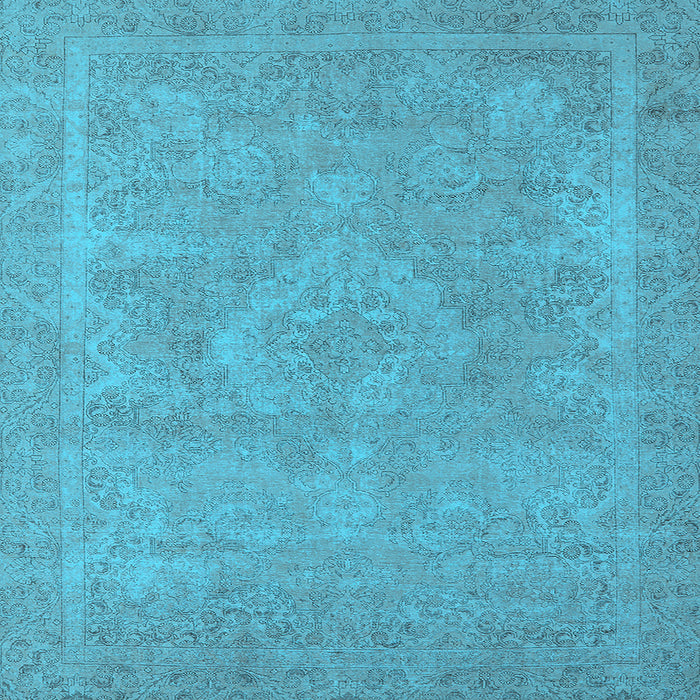 Square Oriental Light Blue Industrial Rug, urb2175lblu