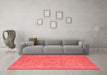 Industrial Red Washable Rugs