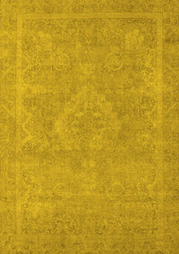 Oriental Yellow Industrial Rug, urb2175yw