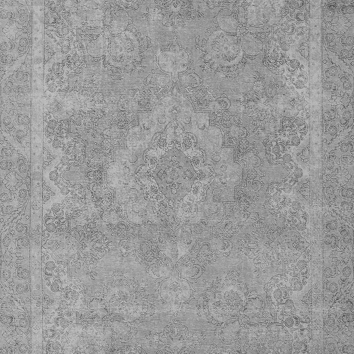 Machine Washable Oriental Gray Industrial Rug, wshurb2175gry