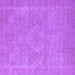 Square Oriental Purple Industrial Rug, urb2175pur