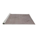 Sideview of Machine Washable Industrial Modern Rose Dust Purple Rug, wshurb2176