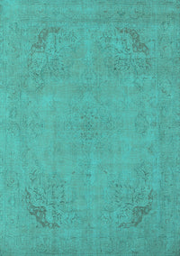 Oriental Turquoise Industrial Rug, urb2176turq