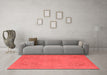 Industrial Red Washable Rugs