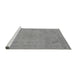 Sideview of Machine Washable Oriental Gray Industrial Rug, wshurb2176gry