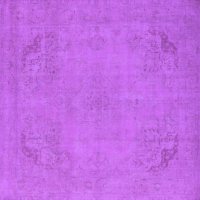 Square Oriental Purple Industrial Rug, urb2176pur