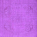 Square Oriental Purple Industrial Rug, urb2176pur