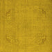 Square Oriental Yellow Industrial Rug, urb2176yw