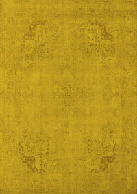 Oriental Yellow Industrial Rug, urb2176yw