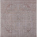 Square Machine Washable Industrial Modern Rose Dust Purple Rug, wshurb2176