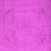 Square Oriental Pink Industrial Rug, urb2176pnk