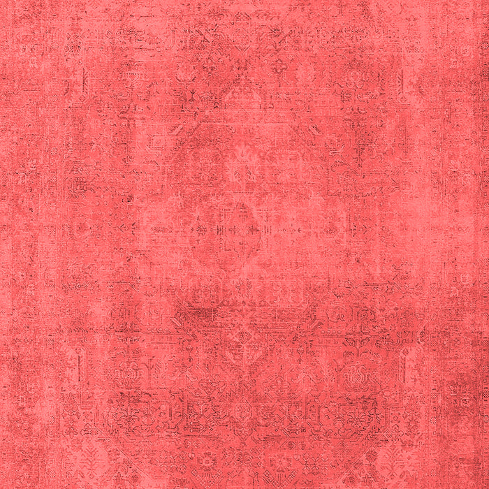 Machine Washable Oriental Red Industrial Rug, wshurb2177red