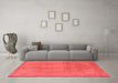 Industrial Red Washable Rugs