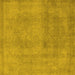 Square Oriental Yellow Industrial Rug, urb2177yw