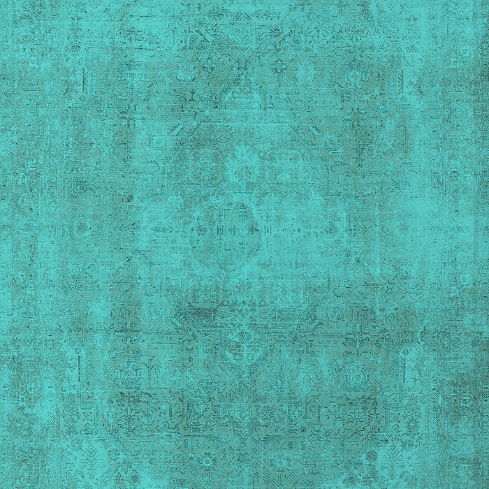 Oriental Turquoise Industrial Rug, urb2177turq