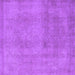 Square Oriental Purple Industrial Rug, urb2177pur