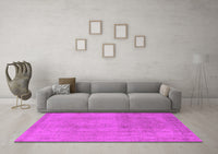 Machine Washable Oriental Pink Industrial Rug, wshurb2177pnk