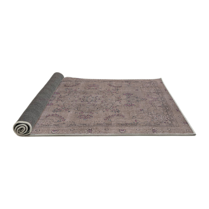Sideview of Mid-Century Modern Mauve Taupe Purple Oriental Rug, urb2178
