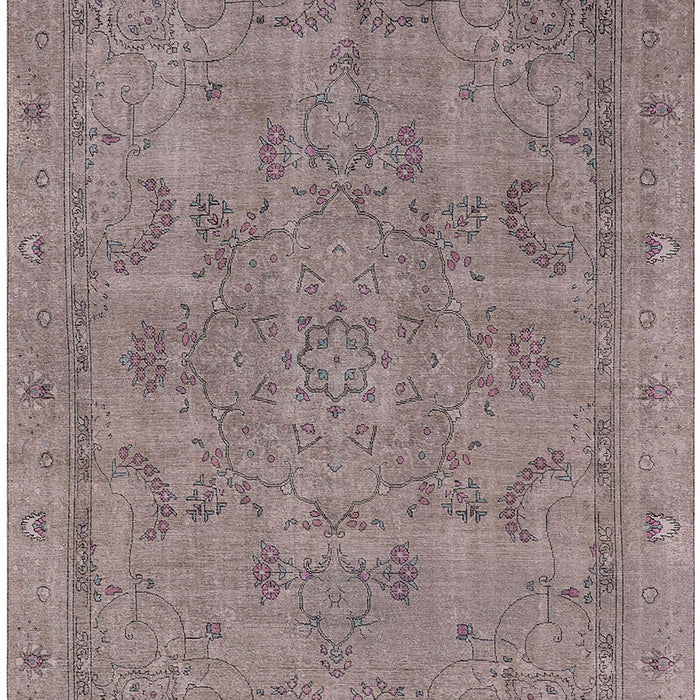 Mid-Century Modern Mauve Taupe Purple Oriental Rug, urb2178