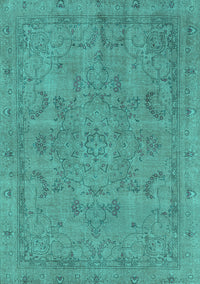 Oriental Turquoise Industrial Rug, urb2178turq