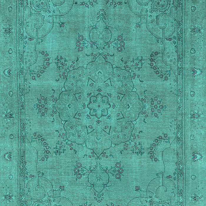 Oriental Turquoise Industrial Rug, urb2178turq