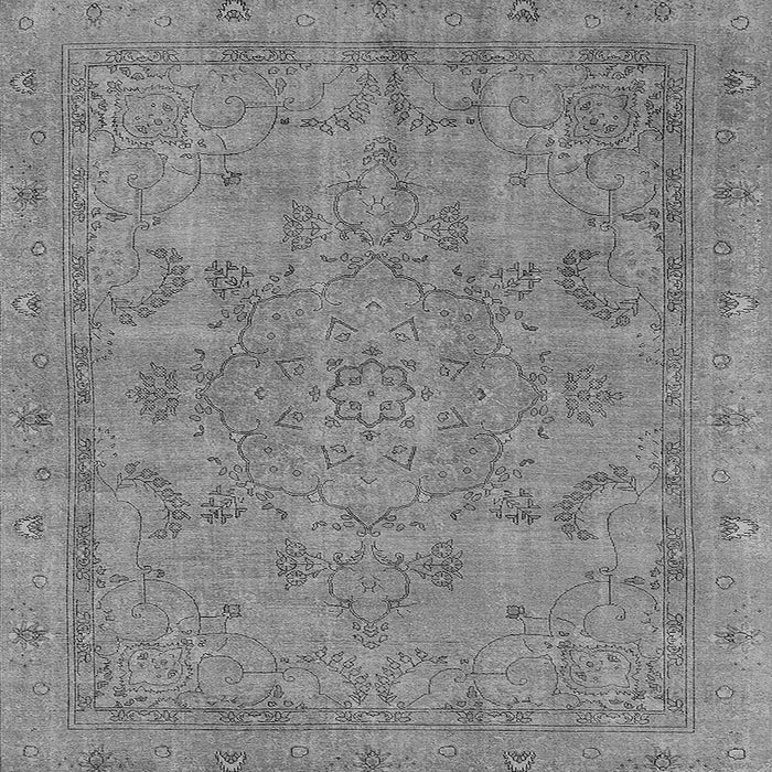 Square Oriental Gray Industrial Rug, urb2178gry