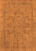 Machine Washable Oriental Orange Industrial Area Rugs, wshurb2178org