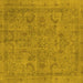 Square Oriental Yellow Industrial Rug, urb2178yw