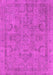 Machine Washable Oriental Pink Industrial Rug, wshurb2178pnk