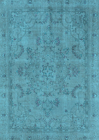 Oriental Light Blue Industrial Rug, urb2178lblu