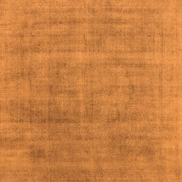 Square Machine Washable Oriental Orange Industrial Area Rugs, wshurb2179org