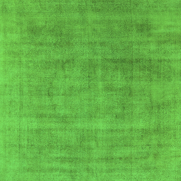 Square Machine Washable Oriental Green Industrial Area Rugs, wshurb2179grn