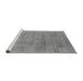 Sideview of Machine Washable Oriental Gray Industrial Rug, wshurb2179gry