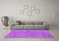 Machine Washable Oriental Purple Industrial Rug, wshurb2180pur