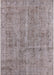 Mid-Century Modern Silver Pink Oriental Rug, urb2180