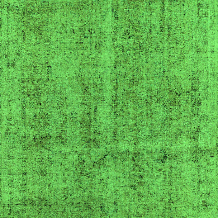 Machine Washable Oriental Green Industrial Area Rugs, wshurb2180grn