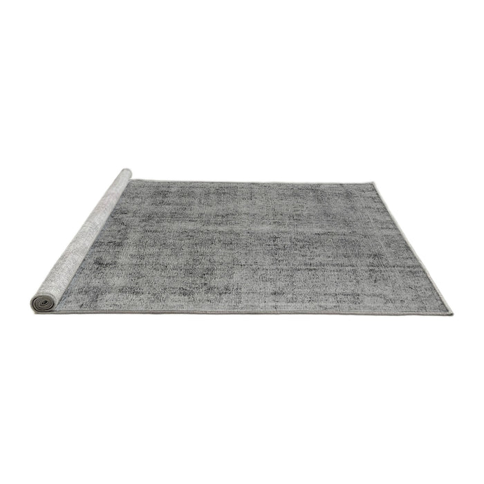 Sideview of Machine Washable Oriental Gray Industrial Rug, wshurb2180gry