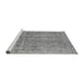 Sideview of Machine Washable Oriental Gray Industrial Rug, wshurb2180gry