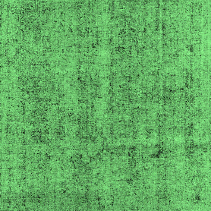 Machine Washable Oriental Emerald Green Industrial Area Rugs, wshurb2180emgrn