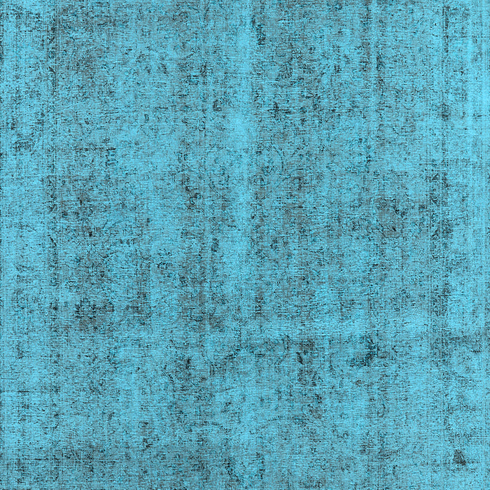 Machine Washable Oriental Light Blue Industrial Rug, wshurb2180lblu