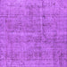 Square Oriental Purple Industrial Rug, urb2180pur