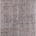 Square Mid-Century Modern Silver Pink Oriental Rug, urb2180