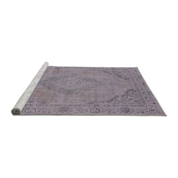Sideview of Machine Washable Industrial Modern Dark Gray Rug, wshurb2181