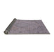 Sideview of Mid-Century Modern Dark Gray Oriental Rug, urb2181