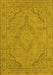 Oriental Yellow Industrial Rug, urb2181yw