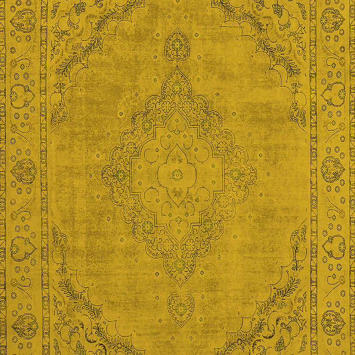 Oriental Yellow Industrial Rug, urb2181yw