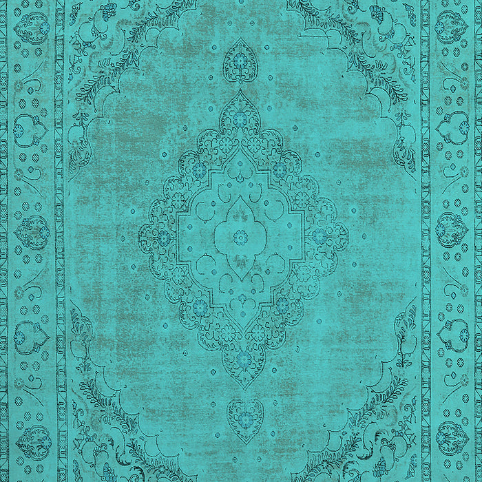 Oriental Turquoise Industrial Rug, urb2181turq