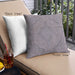 Front View of Mid-Century Modern Urban Square Dark Gray Throw Pillow, 18 inch by 18 inch, pwurb2181